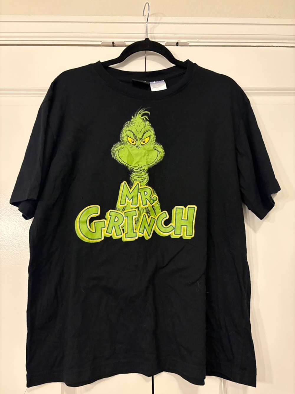Dr. Seuss Black Tee with Neon Green Graphic